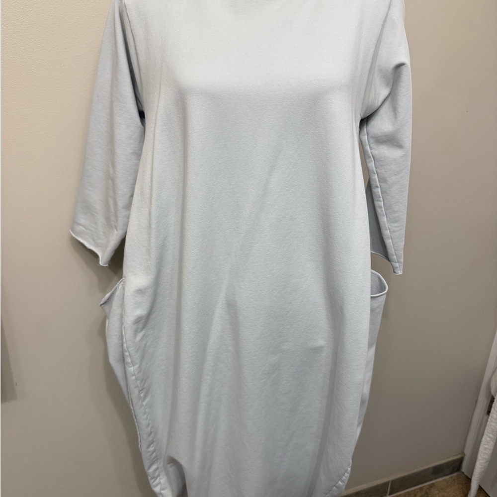 AMICI women’s baggy , light grey , 3/4 sleeve light grey dress S